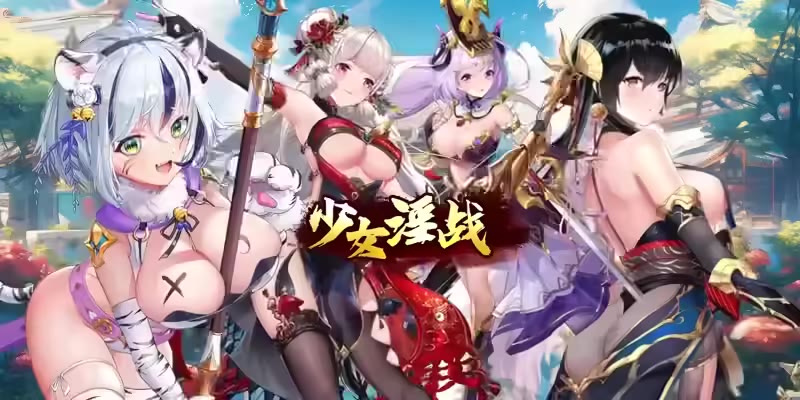 少女淫战 H365宣传主图 - 三国跨界神话美少女后宫养成手游